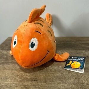 The Fish with the Deep Sea Smile 14" Plush Gold Fish Kohl's Cares NWT